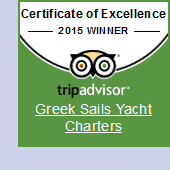 Greek Sails Trip Advisor Award for Excellence in 2015