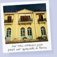 The new Greek Sails offices in Poros
