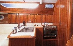The Jeanneau Sun Odyssey 36.2 galley. Image courtesey & with permission of Chantiers Jeanneau S.A.