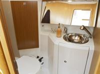 The toilet/wc (heads) of the Jeanneau Sun Odyssey 36i sailing yacht. Image courtesey & with permission of Chantiers Jeanneau S.A.