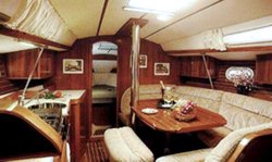 The Jeanneau Sun Odyssey 37.1 main cabin. Image courtesey & with permission of Chantiers Jeanneau S.A.