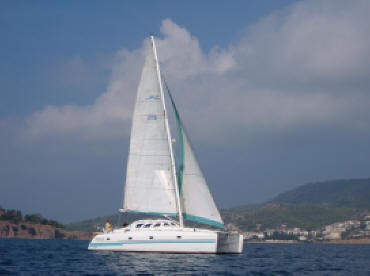 Deuce sailing south from Poros Island