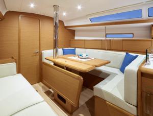 A Jeanneau Sun Odyssey 389 sailing yacht available from Greek Sails in Poros, Greece