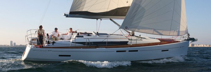 Jeanneau Sun Odyssey 409 sailing yacht available from Greek Sails for flotilla & bareboat charter from Poros, Greece. Image courtesey & with permission of Chantiers Jeanneau S.A.