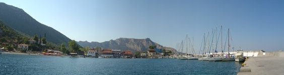 Leonidhion Plaka harbour, a regular stop on Greek Sails flotilla holidays