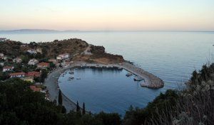 Sabatiki harbour on the eastern Peloponnese coast, Greece